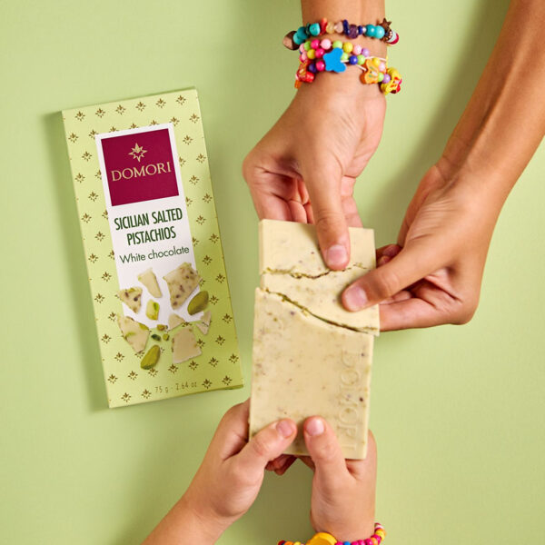 White Chocolate and Salted Sicilian Pistachios - 75g